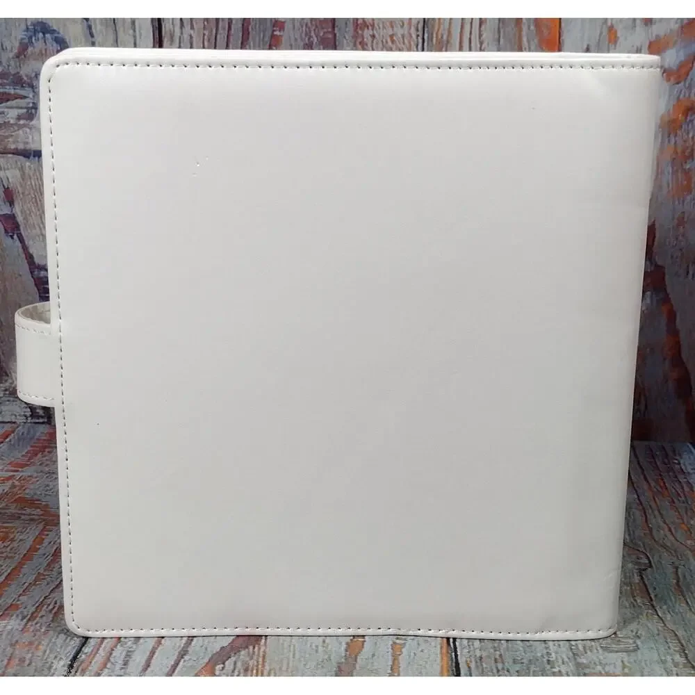 White Faux Leather -‎ Trading Card/Photo Album